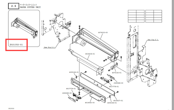 Noritsu QSS32 Minilabの予備品のカッターZ021252 サプライヤー