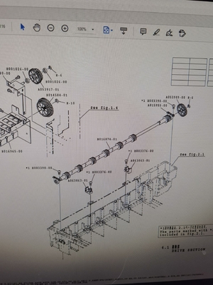 Noritsu QSS29 Minilabギヤのための改良された部品A053917-01 + B014584-01 + A093909 サプライヤー