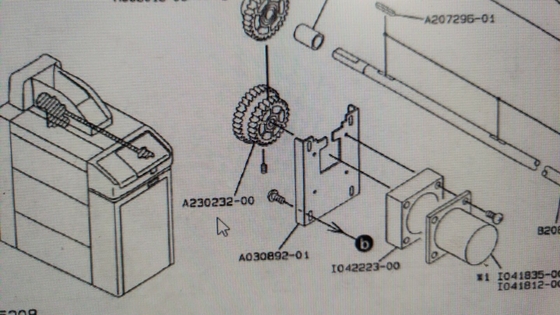 Noritsuのフィルム プロセッサは60のHZ A230232二重運転者ギヤ金属の中心V30 Minilabを連動させる サプライヤー