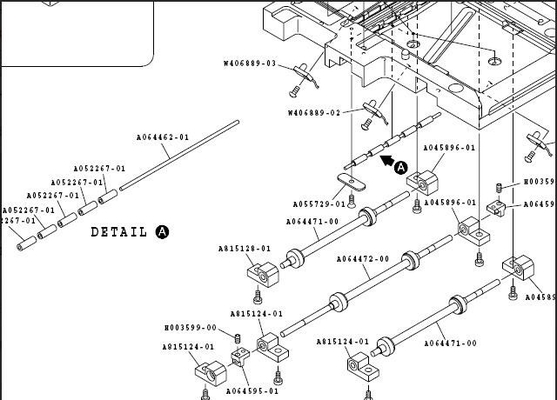Noritsu QSS28 29のためのゴム リング30部品番号A064468X4PCS A064617X2PCS A064472X2PCSのMinilab 120のキャリアの代理 サプライヤー