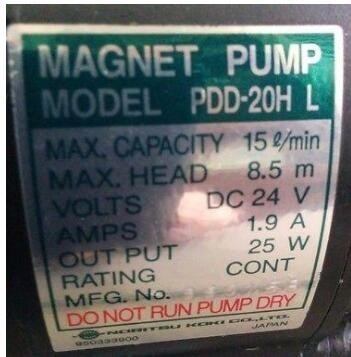 NORITSU KOKI MAGNET PUMP W405846 02 W405846 MODEL PDD 20H L FOR NORITSU富士GRETAG サプライヤー
